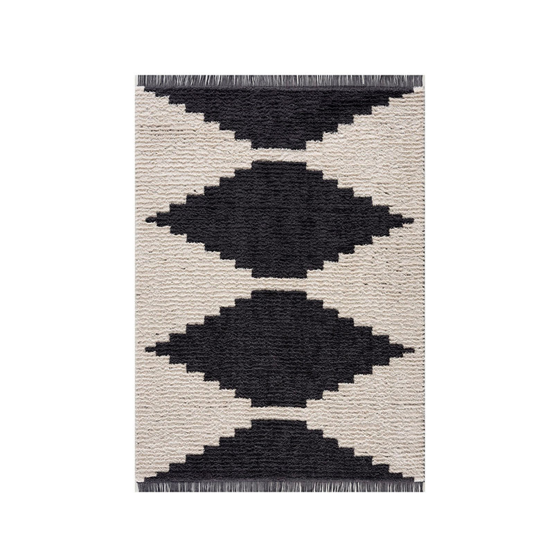 Black & Ivory Modern Area Rug