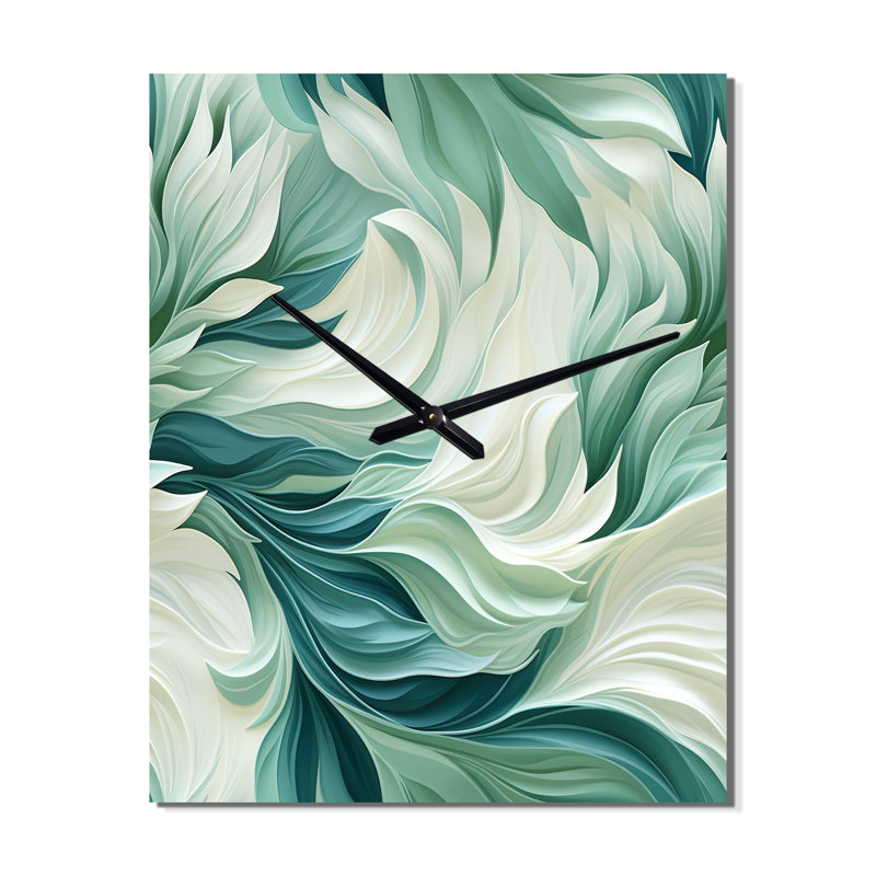 Jaquaun - Horloge murale moderne tropicale, H 28 po x l 12 po x P 1 po