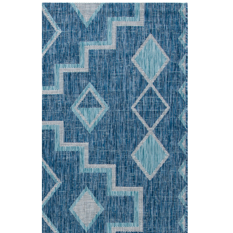 Amarien Geometric Indoor/Outdoor Area Rug, Rectangle 9' x 12'