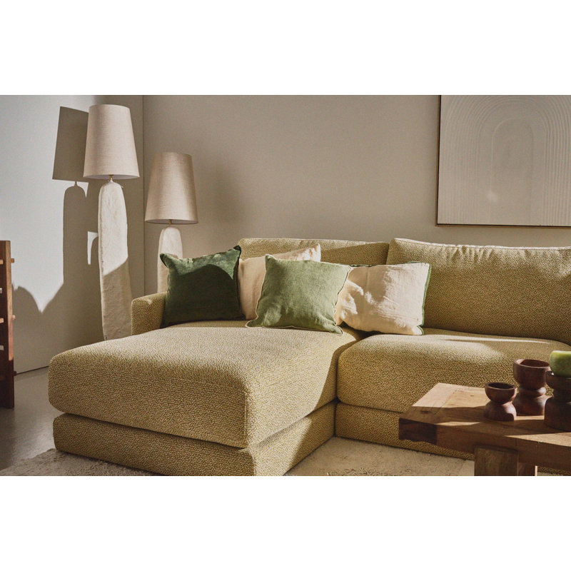 Coussin en lin Alpha, Blanc
