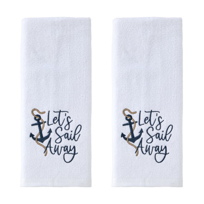 LETS SAIL AWAY EMB HAND-WHITE