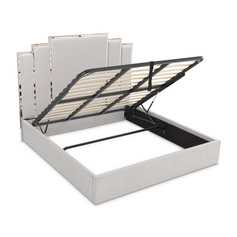 Upholstered Storage Bed, King