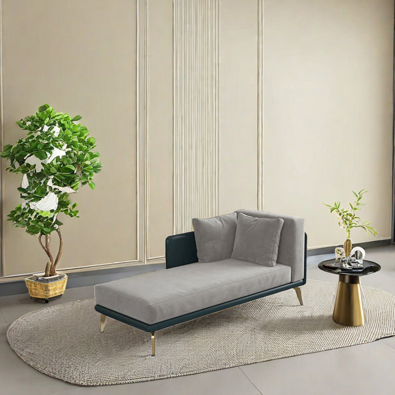 Fauteuil inclinable en éponge minimaliste, Accoudoir à droite (vu de face)