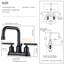 4 in. Centerset 2-handle High Arc Bathroom Faucet with Drain Assembly-62449252