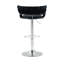Andraya Swivel Upholstered Adjustable Height Counter Stool with Metal Frame-962366003