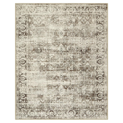 Kiner Vintage Machine Washable Area RugsPerfect for Living Room, Dining Room, Bedroom