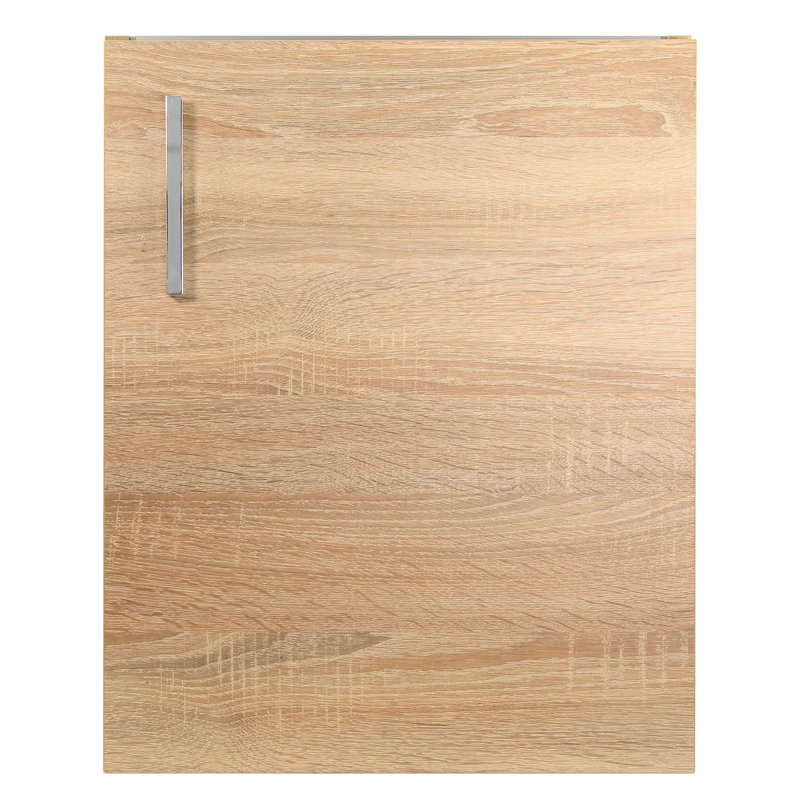 Glassman 18'' Single Bathroom Vanity with Fireclay Top, Oak