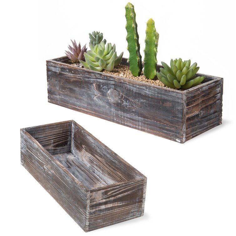 distressed blue wood boxes for centerpieces  Wood planter box, Wood  planters, Barn wood
