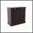 Two-Compartment Tilt-Out Laundry Sorter Cabinet-Black