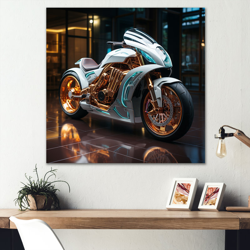 Futuriste Speedster II sur toile, H 16 po x l 16 po x P 1 po, Toile tendue