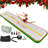 Balconera 16.4ft x 3.3ft x 4in Inflatable Gymnastics Mat, Christmas Red Green PVC Air Track with Electric Pump