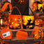 Paquet de 2 seaux de bonbons de citrouille illuminés d'Halloween avec poignées