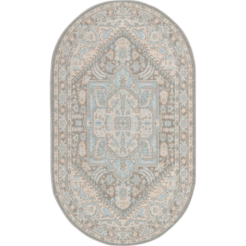 Shaundrelle Oriental Indoor Rug, Oval 8' x 10'