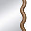 Miroir surdimensionné 31,4 x 1,4 x 74 po avec cadre brun unique