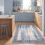 Tapis Harbor Modern à poils courts, style aquarelle abstraite, bleu marine, turquoise, gris, crème et rose, lavable à la machine, antidérapant, pour l'intérieur et l'extérieur, adapté aux animaux domestiques, idéal pour le salon, la chambre, la salle à manger, l'entrée, le couloir, le bureau-717612674