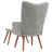 Khody Upholstered Armchair with Ottoman-583517155