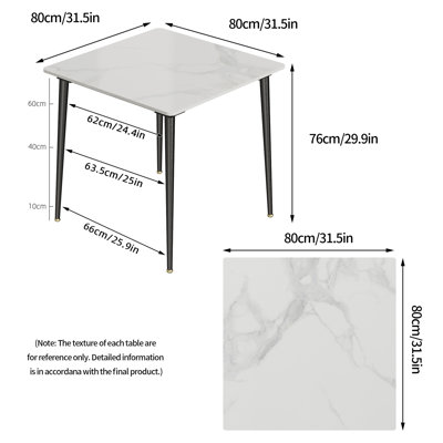 Fung Marble Top Metal Base Dining Table
