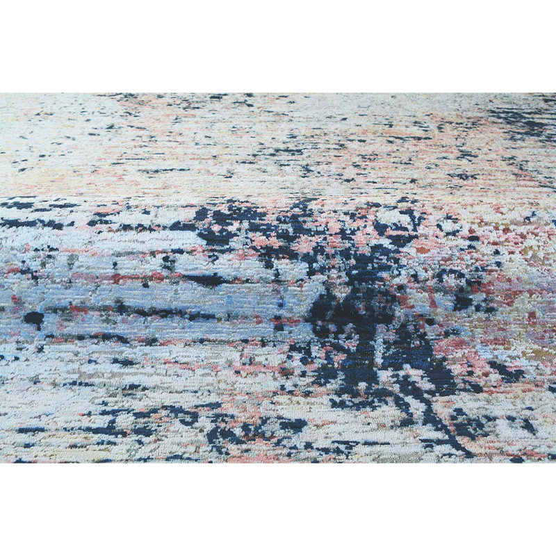 Wool Abstract Area Rug, Rectangle 8' x 10'