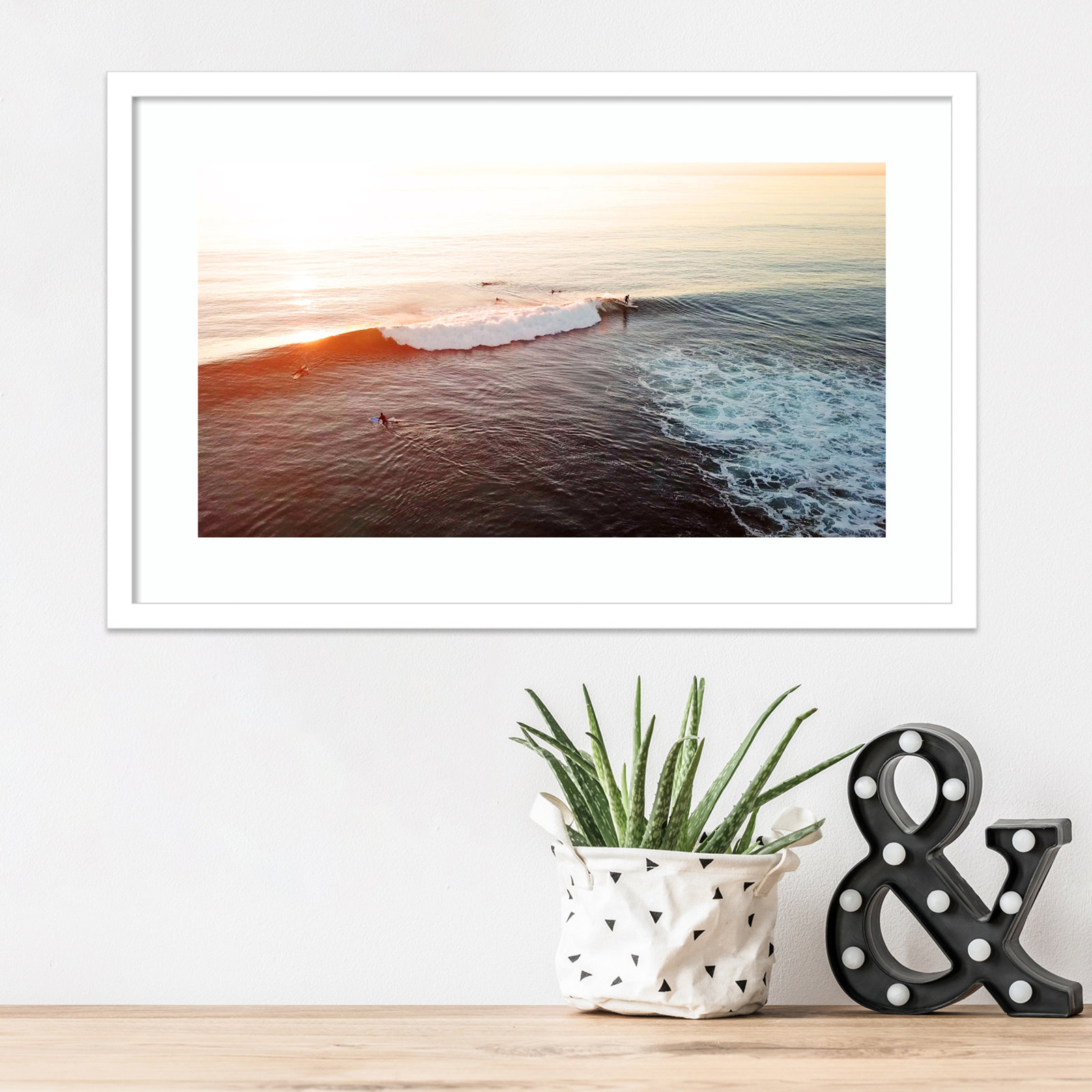 La Jolla 1 by Rachel Dowd, White Framed, 16.38" H x 25.38" W x 0.875" D