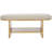 Comesana Polyester Upholstered Bench with Shelves-478964701