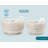 Kook Ceramic Nesting Bowls, Mosaic, Ivory (18/44/100/156 oz)