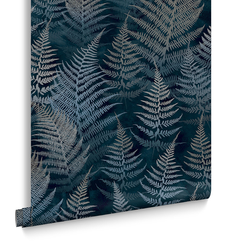 Rouleau de papier peint L 33 pi x l 21 po , Bleu marine