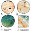 Vue aérienne du parasol de plage VI - Nautique et plage, impressions murales en métal-557078140