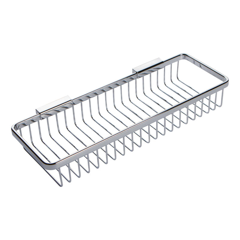 Hotelier 15-3/8" Toiletry Basket, Polished Chrome