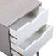 Armoire de chevet 2 tiroirs Modern