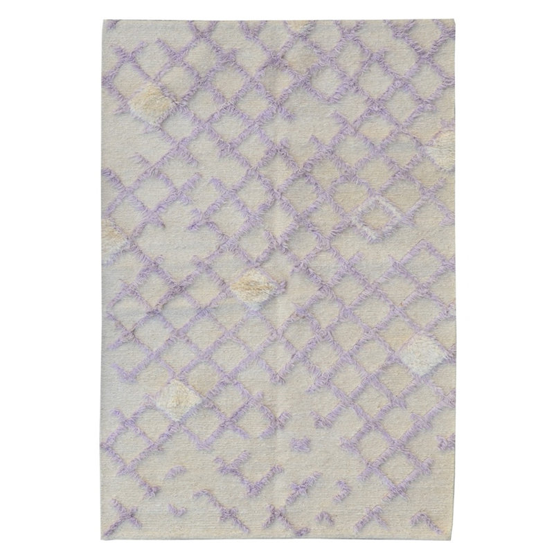 Geometric Hand Knotted 124cm X 182cm Area Rug