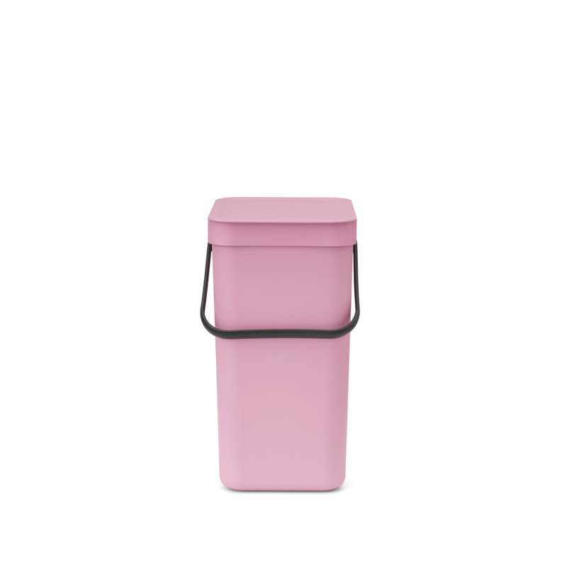Poubelle de recyclage en plastique Sort & Go de Brabantia, 3,2 gallons, Lilac Pink