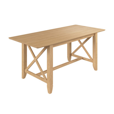 70W Farmhouse Cross Base Dining Table by Gracie Oaks