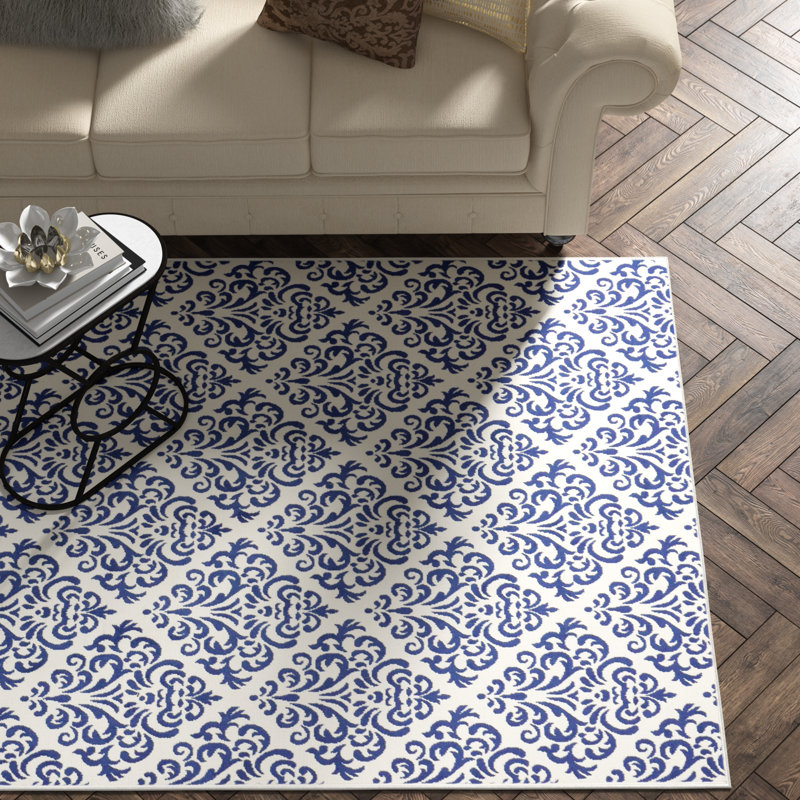 Florissant Damask Indoor Rug, Rectangle 5'3" x 7'3"