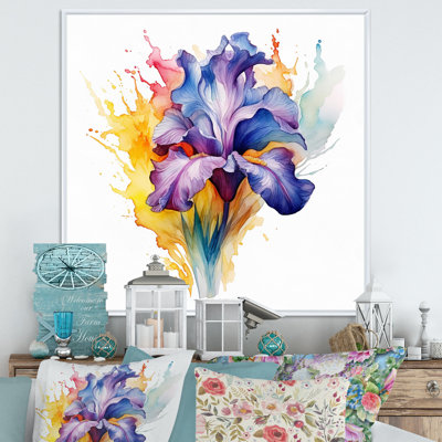 " Purple Gray Iris Impressions I "