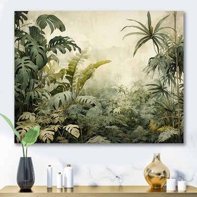 Vintage Jungle Landscape - Jungle Wall Art