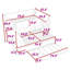 Bunk Bed With Twin Trundle, USB Outlets And Storage Drawers,Ladder-1685803021-1685803018