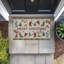 Tapis de porte d'extérieur Christmas Merriment Stockings, par Suzanne Nicoll, 18 po x 30 po