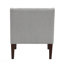 Chaise d'appoint - Tissu d'ameublement gris capitonné-130124804
