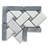 5" x 6" Marble Basketweave Mosaic Wall & Floor Tile
