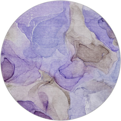 Premium Machine Washable Dream Shag ADS504 Watercolors Rug