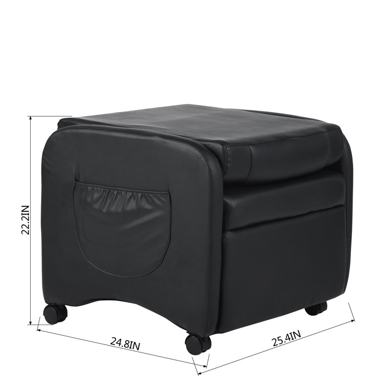 Abasi 64.5cm Wide Glider, Black
