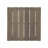 Grey Wood Table - Minimalist End With Top, 19.42In X 15In Side In Open Slat 19.42W 19.42D 15.11H