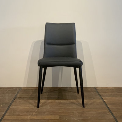 Chaise d'appoint rembourrée en cuir (ensemble de 2)