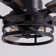 60 In. Indoor Matte Black Layered Caged Ceiling Fan With Light Kit, Reversible Blades And Remote Included