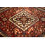 Tapis semi-antique rouille 11 x 13