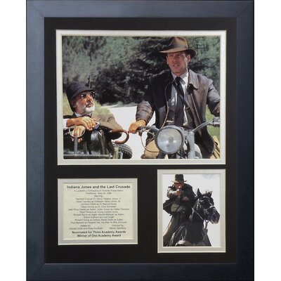 Indiana Jones The Last Crusade Framed Memorabilia -  Legends Never Die, 16203U
