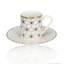 Ensemble de tasses à espresso en porcelaine tendre pour 4 personnes Harmony