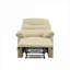 Fauteuil inclinable en tissu beige avec accoudoirs coussinés Living Room-1237972719