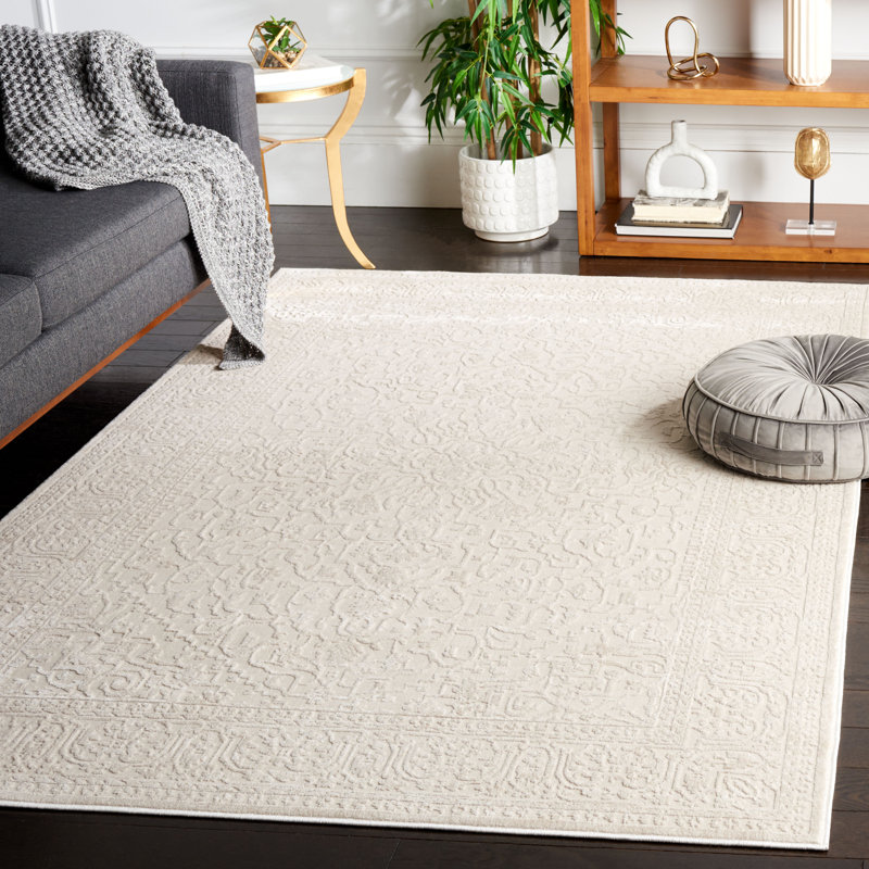 Reflection Traditional Area Rug In Creme / Ivory, Rectangle 122 x 183 cm