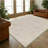 Washable carpet - Anti fouling living room carpet, anti slip backing printed bedroom large-area carpet, foldable machine washable area carpet (beige)-479632953